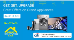 Flipkart  Grand Home Appliances Sale 17th -19th Nov 2017